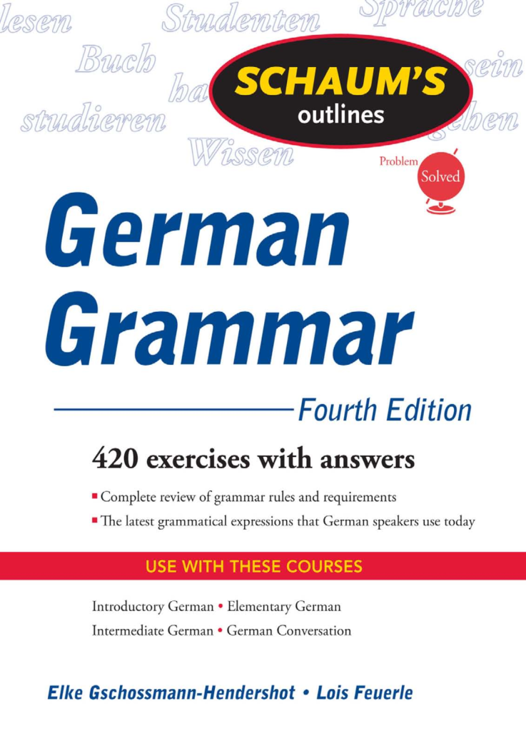 German Grammar Book